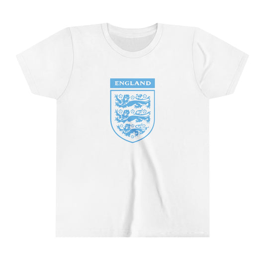 Blue Three Lions England Crest Cropped Baby Teeabc tee Cute Womens Baby Tee - Y2K Crop Top - Summer Baby Tee - Ironic Slogan Tee - Summer Style 2024