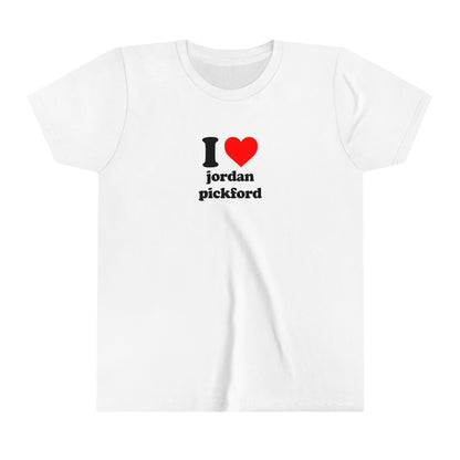 I Love Jordan Pickford England Football Euros Cropped Baby Teeabc tee Cute Womens Baby Tee - Y2K Crop Top - Summer Baby Tee - Ironic Slogan Tee - Summer Style 2024