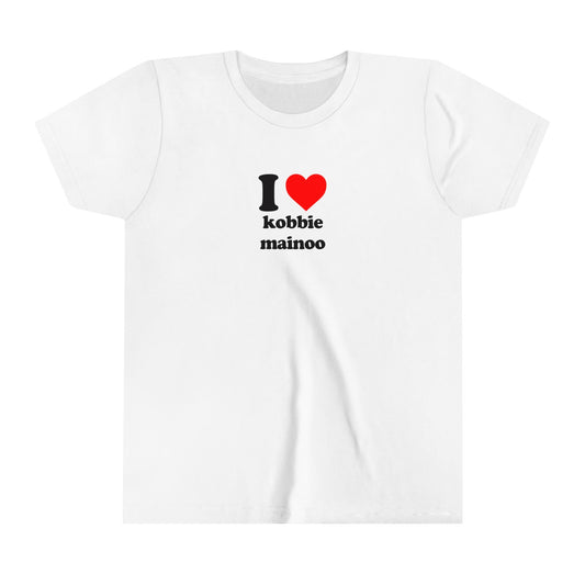 I Love Kobbie Mainoo England Football Euros Cropped Baby Teeabc tee Cute Womens Baby Tee - Y2K Crop Top - Summer Baby Tee - Ironic Slogan Tee - Summer Style 2024