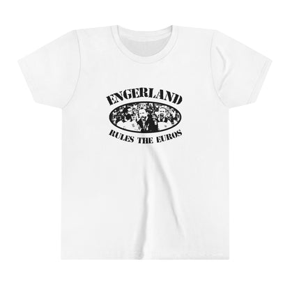 Engerland Rules The World England Football Euros Cropped Baby Teeabc tee Cute Womens Baby Tee - Y2K Crop Top - Summer Baby Tee - Ironic Slogan Tee - Summer Style 2024