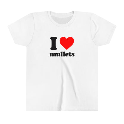 I Love Mullets Cropped Baby Teeabc tee Cute Womens Baby Tee - Y2K Crop Top - Summer Baby Tee - Ironic Slogan Tee - Summer Style 2024