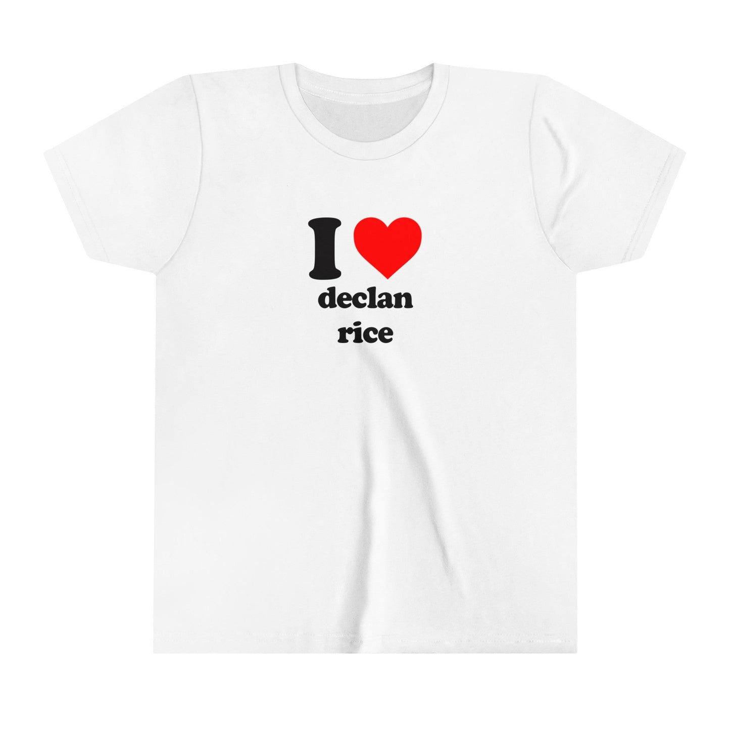 I Love Declan Rice England Football Euros Cropped Baby Teeabc tee Cute Womens Baby Tee - Y2K Crop Top - Summer Baby Tee - Ironic Slogan Tee - Summer Style 2024